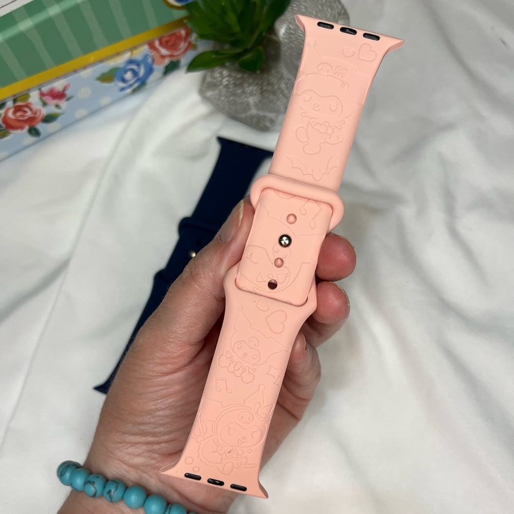 Watch Bands - Apple 42 44 45 mm Disney’s LILO & STITCH | Navy Blue & Pink - Picture 5 of 12